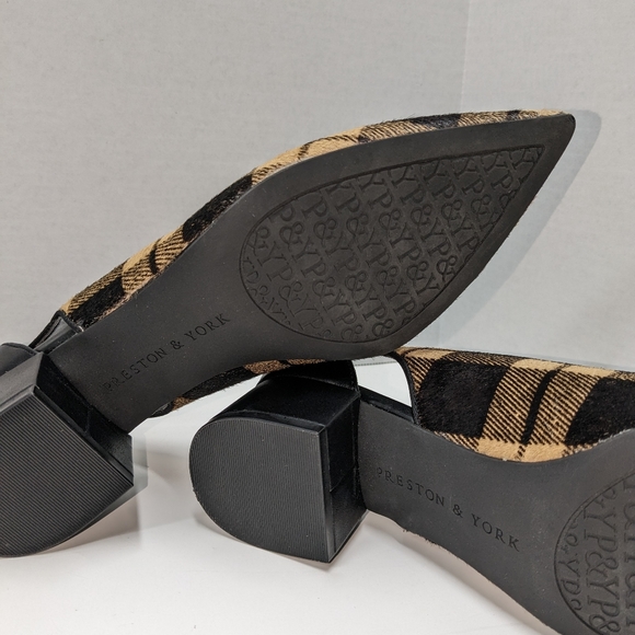 Preston & York Tabitha cowhide plaid heels - Picture 4 of 7